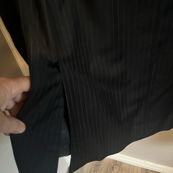 Harry Rosen-Samuelsohn Performance pinstripe sport jacket/pants 40/34 super 130s - Picture 12 of 15